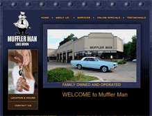 Tablet Screenshot of mufflermanservice.com